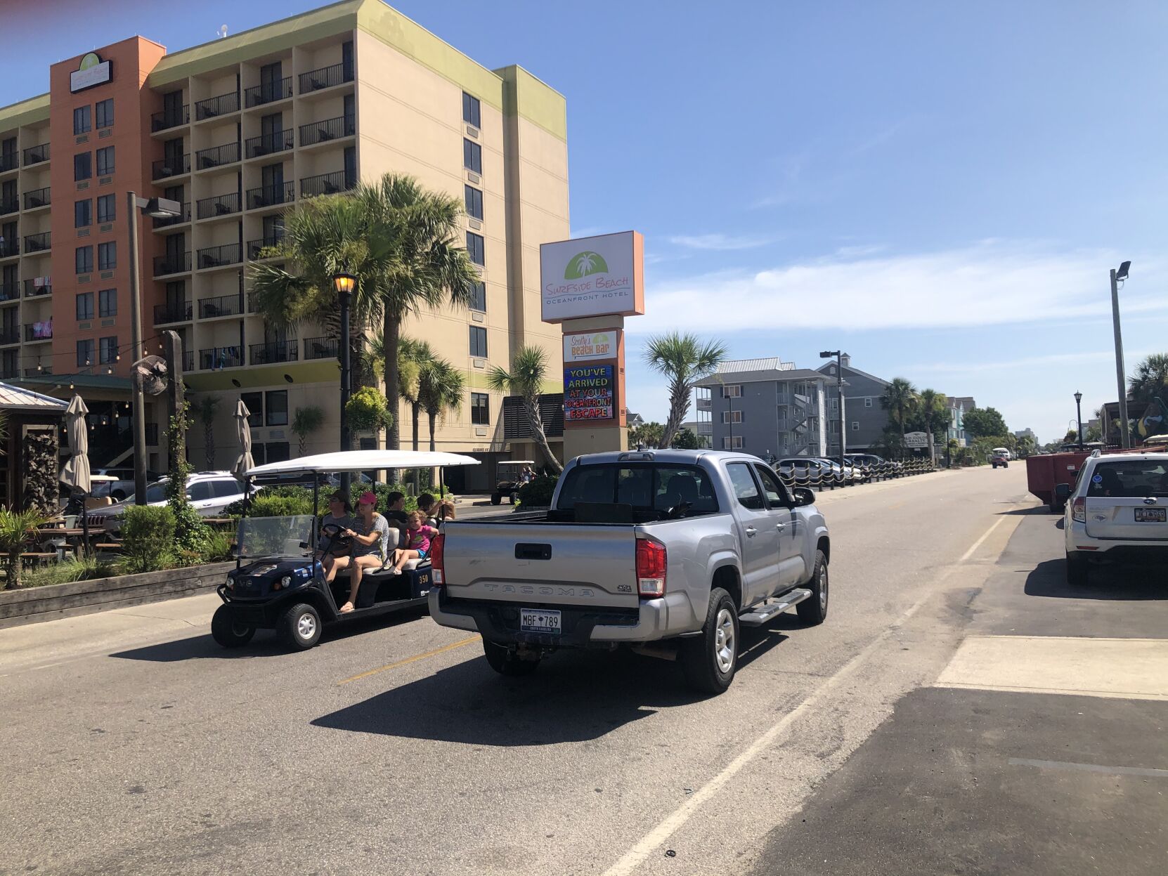 golf cart in surfside beach